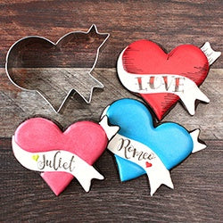 Ann Clark LilaLoa's Heart with Banner Cookie Cutter