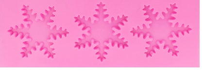 Snowflake Silicone Mold with 3 Cavities