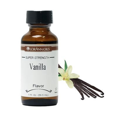 Vanilla Super Strength Flavor, 1oz, Lorann Oils