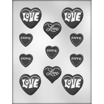 Hearts With Love Assortment Chocolate Mold