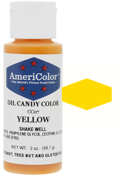 Yellow, Americolor Oil Candy Color