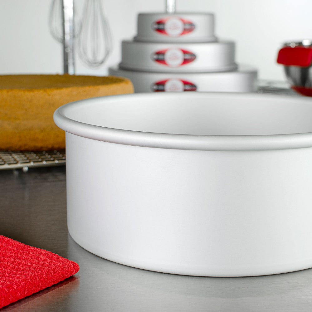 image of fat daddios round cake pan that is 4 inches deep
