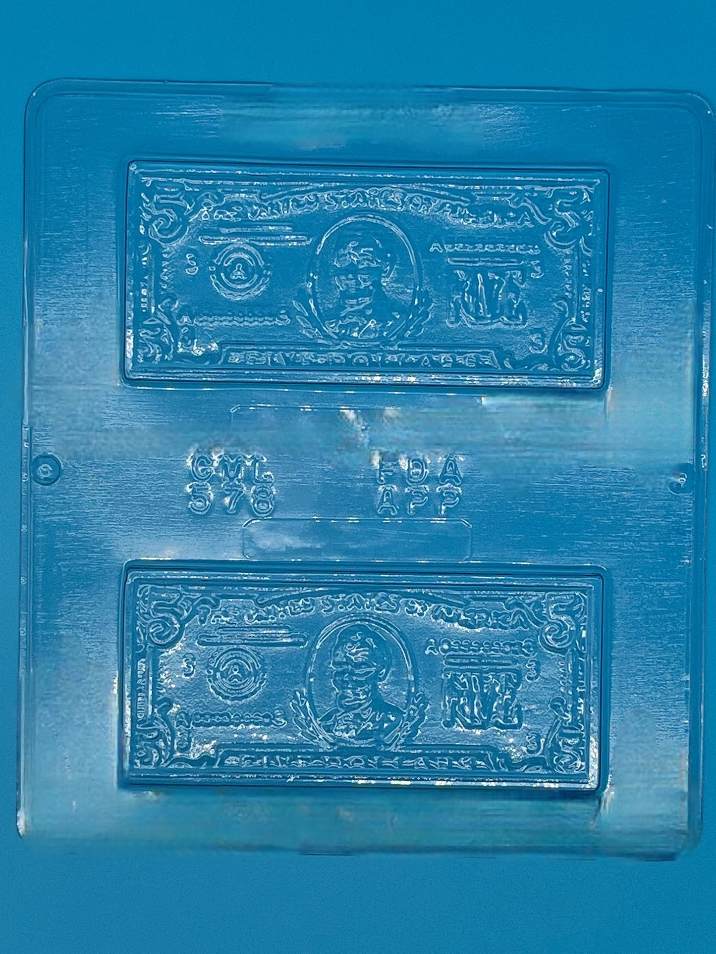 5 Dollar Bill Chocolate Mold