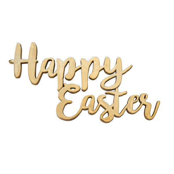 Gold Happy Easter Layon