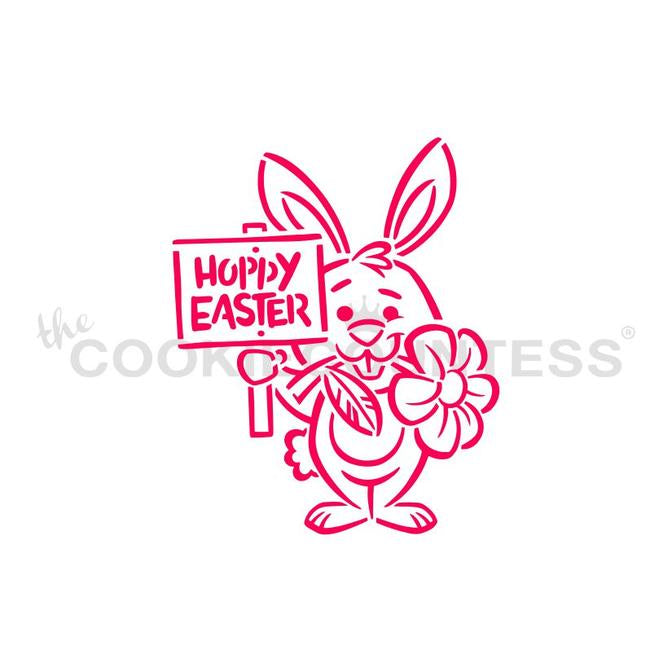 Bunny & Sign Stencil