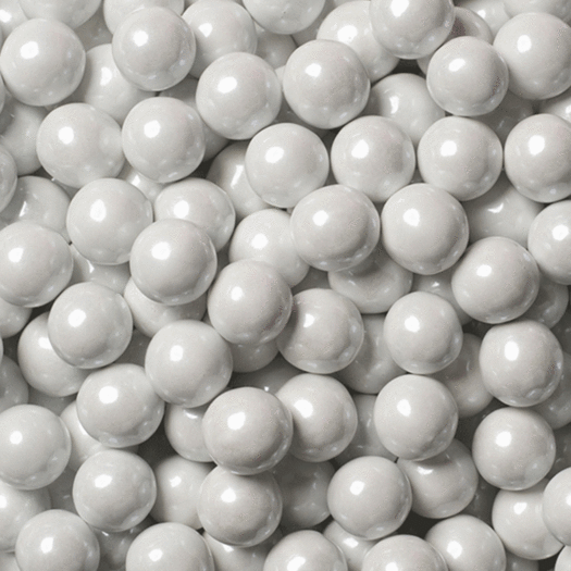 White Shimmer Sixlets