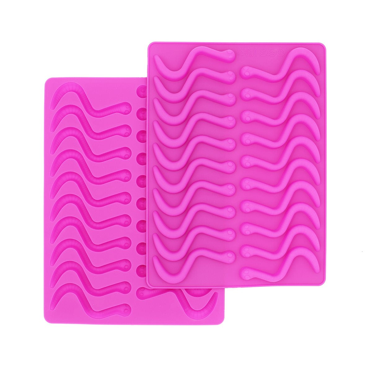 Silicone Gummy Worm Mold - 2 Pack