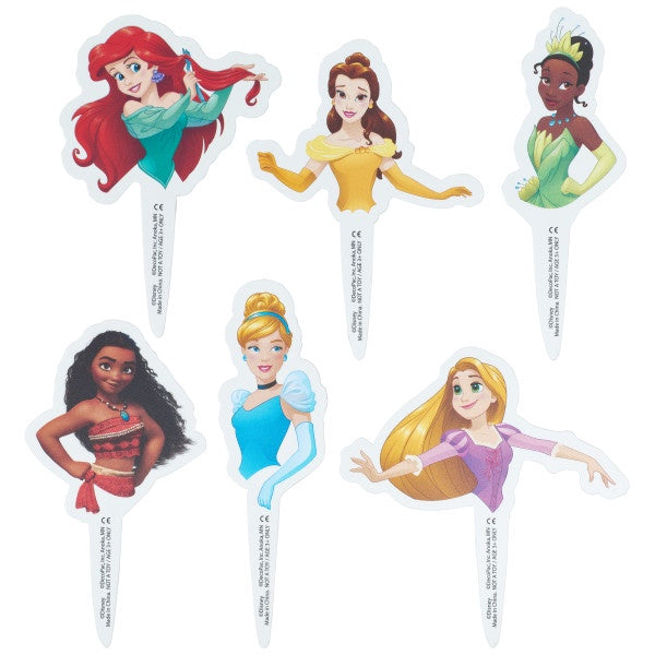 Disney Princess Cupcake Picks - 12 Pieces