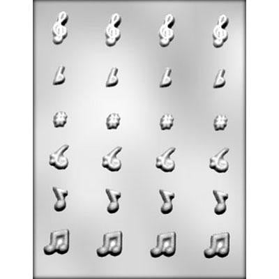 Medium Assorted Music Notes Chocolate Mold