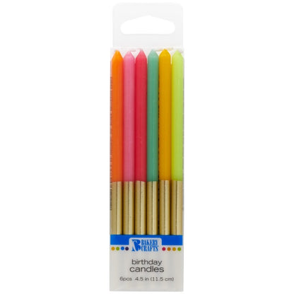 Fiesta Candles with Gold Bottom