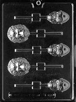 Jungle Animal Face Lollipop Chocolate Mold