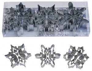 3 Piece Snowflake Cookie Cutter Set