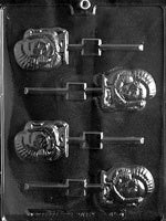 Turkey Lollipop Chocolate Mold (4 cavities)