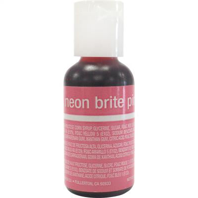 Neon Brite Pink, Chefmaster Liqua-Gel Food Color, .70oz