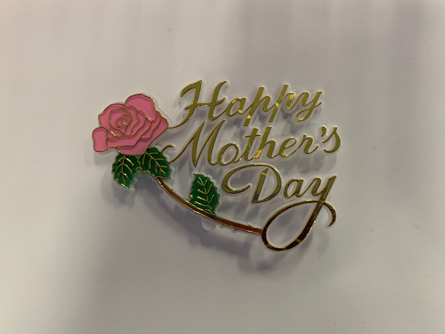 Happy Mothers Day Plaque with Rose