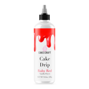 Ruby Red Cake Drip