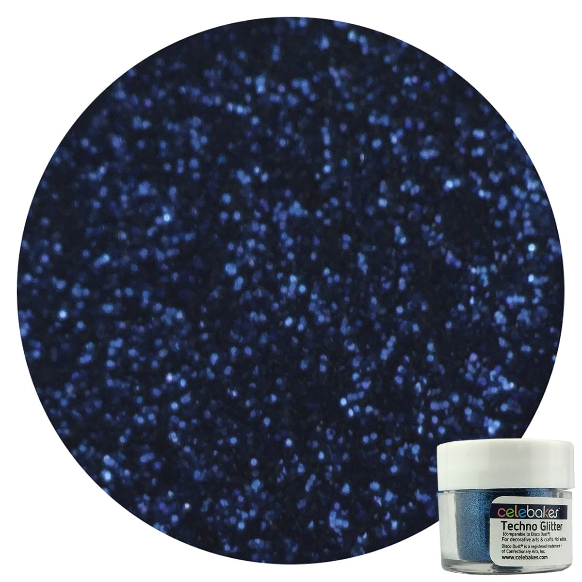 Celebakes Deep Navy Techno Glitter