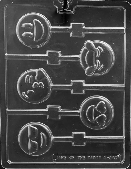 Emoji Lollipop Chocolate Mold