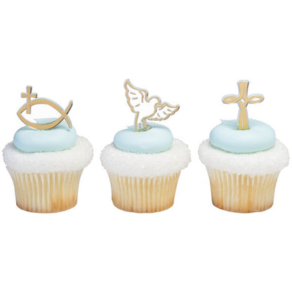 Spiritual Icons Cupcake Picks - 12 Picks