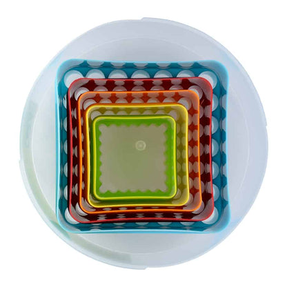 5 Piece Double-Sided Square Cutter Set