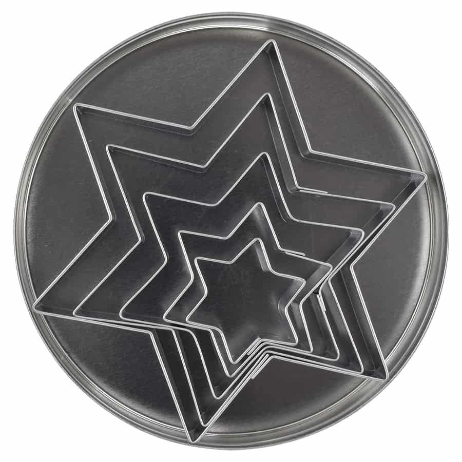 6 Point Star Cookie Cutter Set