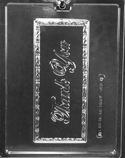 Thank You Script Chocolate Bar Mold
