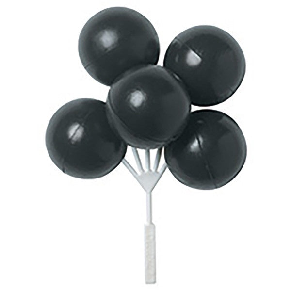 Black Balloon Cluster Cake or Cupcake Pick