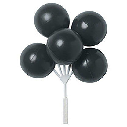 Black Balloon Cluster Cake or Cupcake Pick