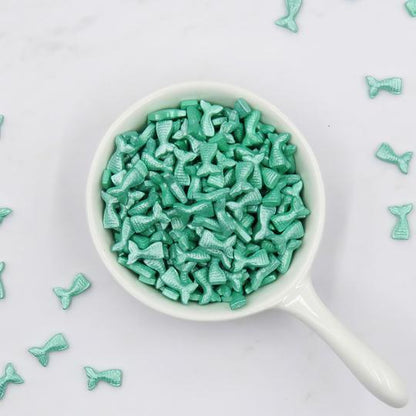 Teal Mermaid Tail Candy Sprinkles