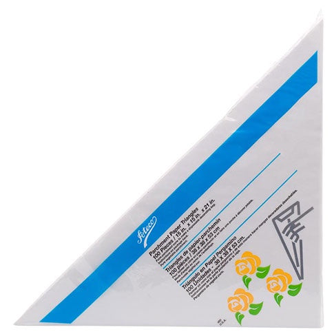 15 Inch, Ateco Parchment Triangles, Package of 100