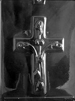 Medium Cross With Flowers Chocolate Mold