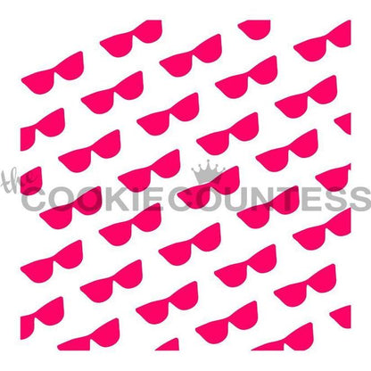 Sunglasses Repeated Pattern Stencil