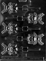 Cross Backed Spider Lollipop Chocolate Mold