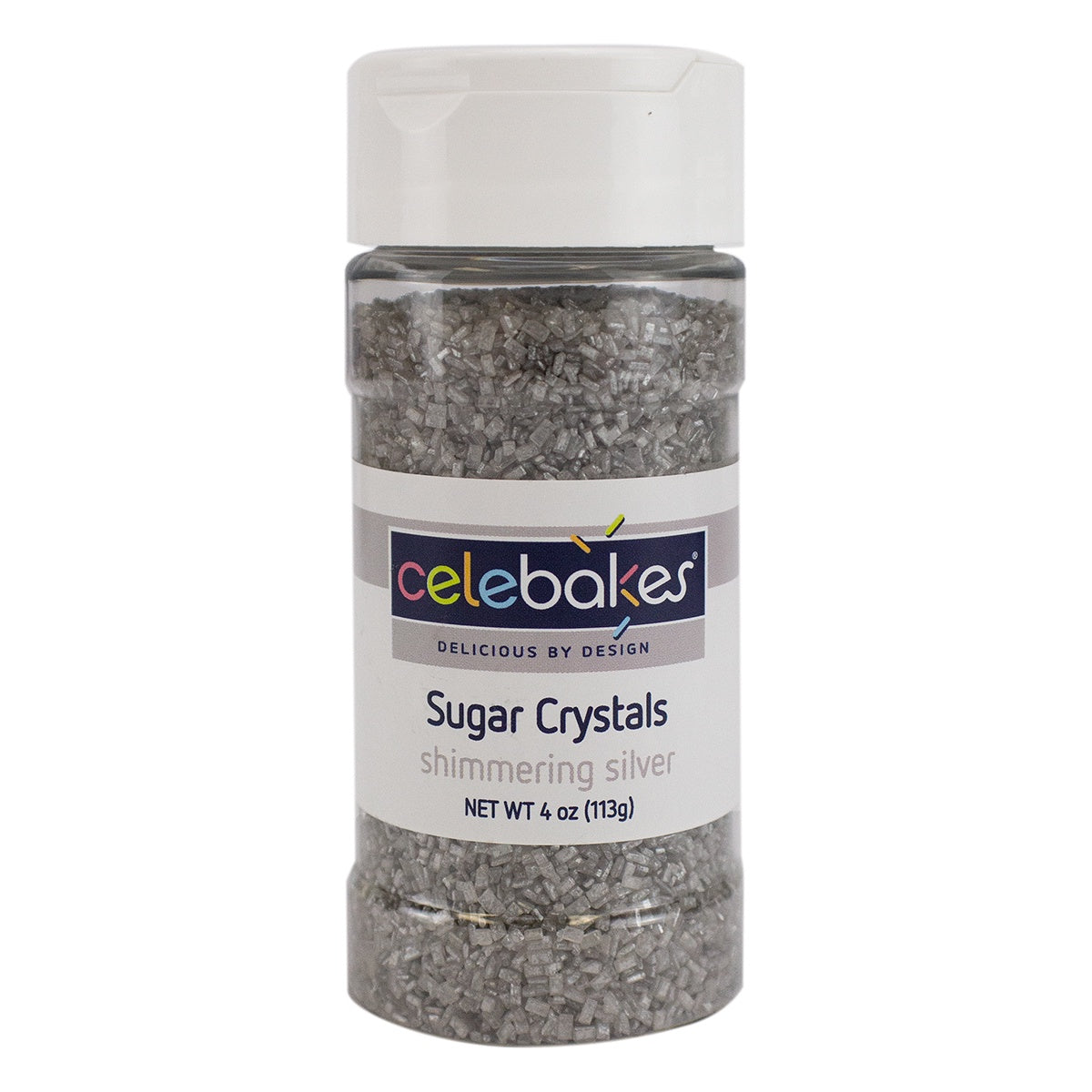 Celebakes Shimmering Silver Sugar Crystals