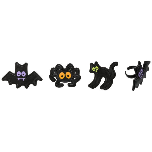 Classic Halloween Characters Cupcake Rings - 12 Rings