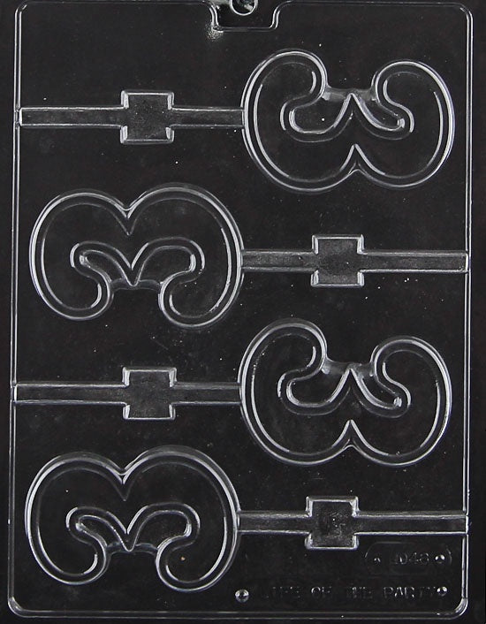 Number 3 Lollipop Chocolate Mold