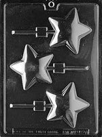 Rounded Star Lollipop Chocolate Mold