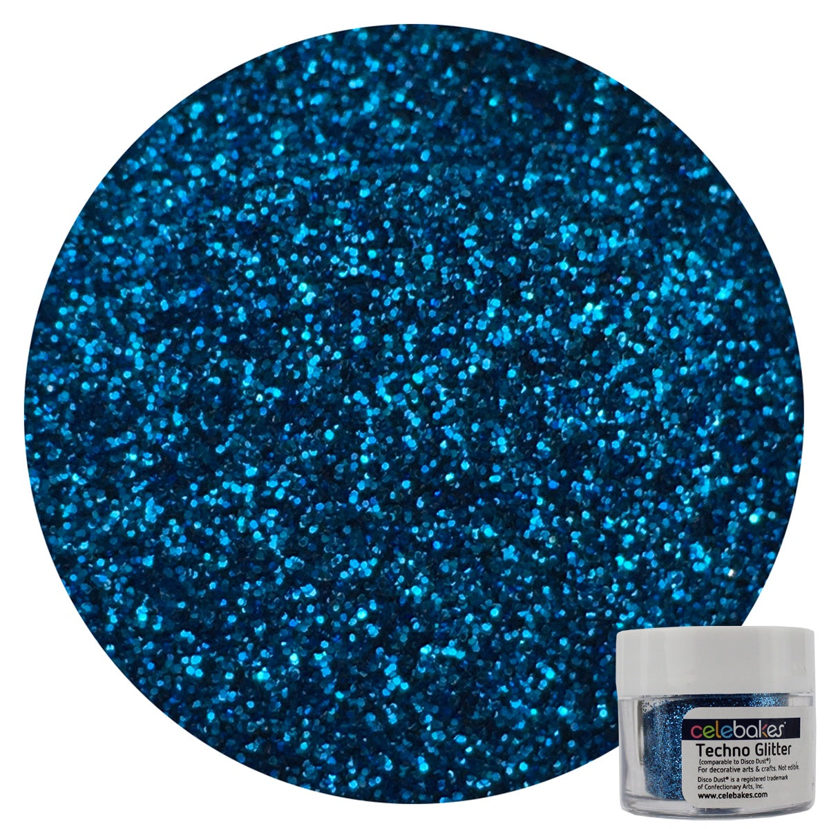 Celebakes American Blue Techno Glitter