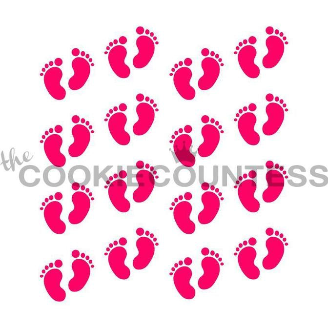 Baby Footprints Stencil