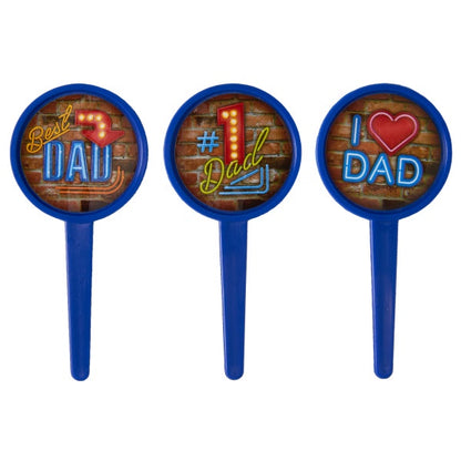 Best Dad Cupcake Picks - 12 Cupcake Picks