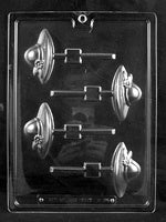 Ladies Society Hat Lollipop Chocolate Mold