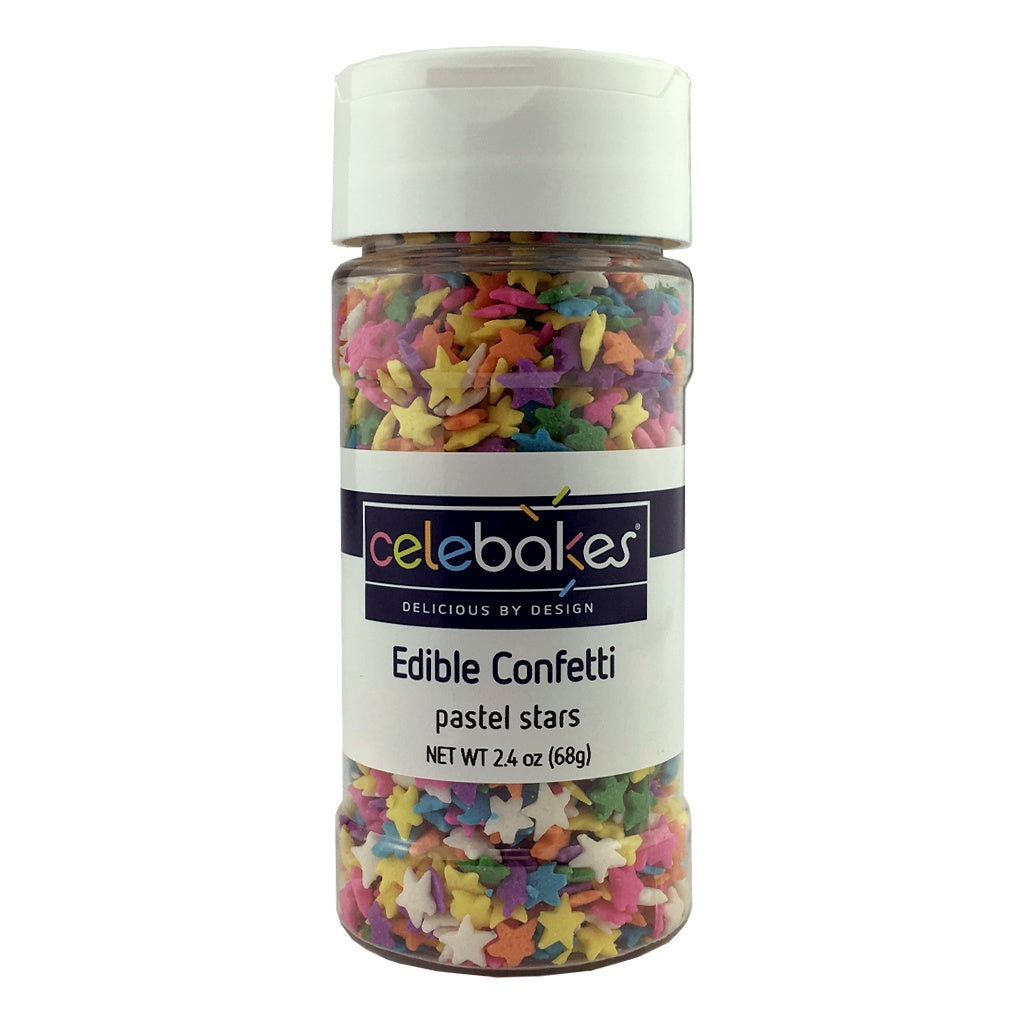 Celebakes Edible Confetti - Pastel Stars