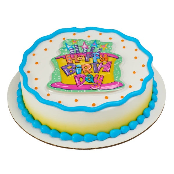 Happy Birthday Cake Pop Top
