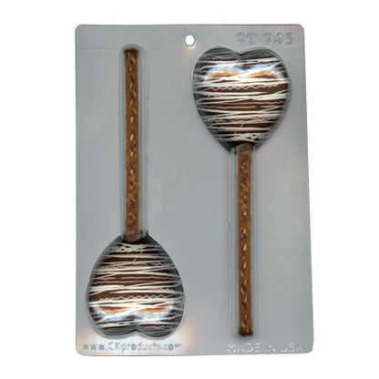 Pretzel Heart Chocolate Mold