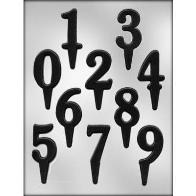 Number Chocopick Chocolate Mold