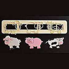 Cute Farm Animals Cutter Set