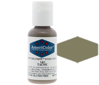 Taupe, Americolor Soft Gel Paste Food Color, .75oz