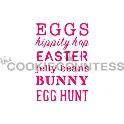 Easter Subway Art Stencil