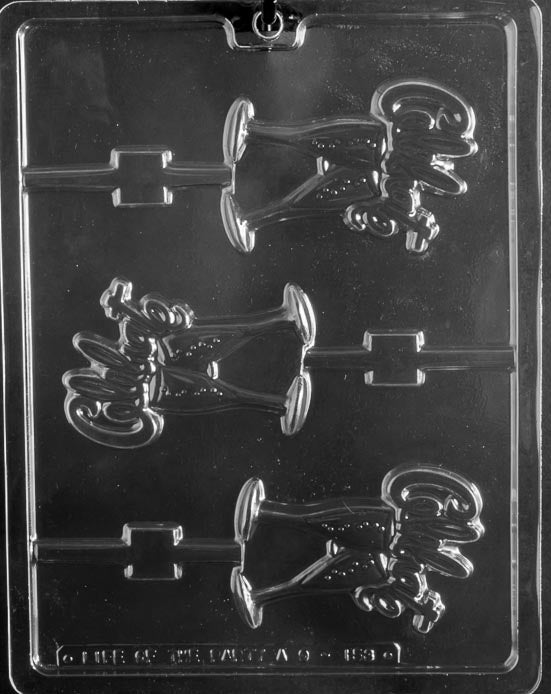 Celebrate With Glasses Lollipop Chocolate Mold