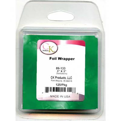 Green Foil Wrapper - 3"x3" - 125/Package